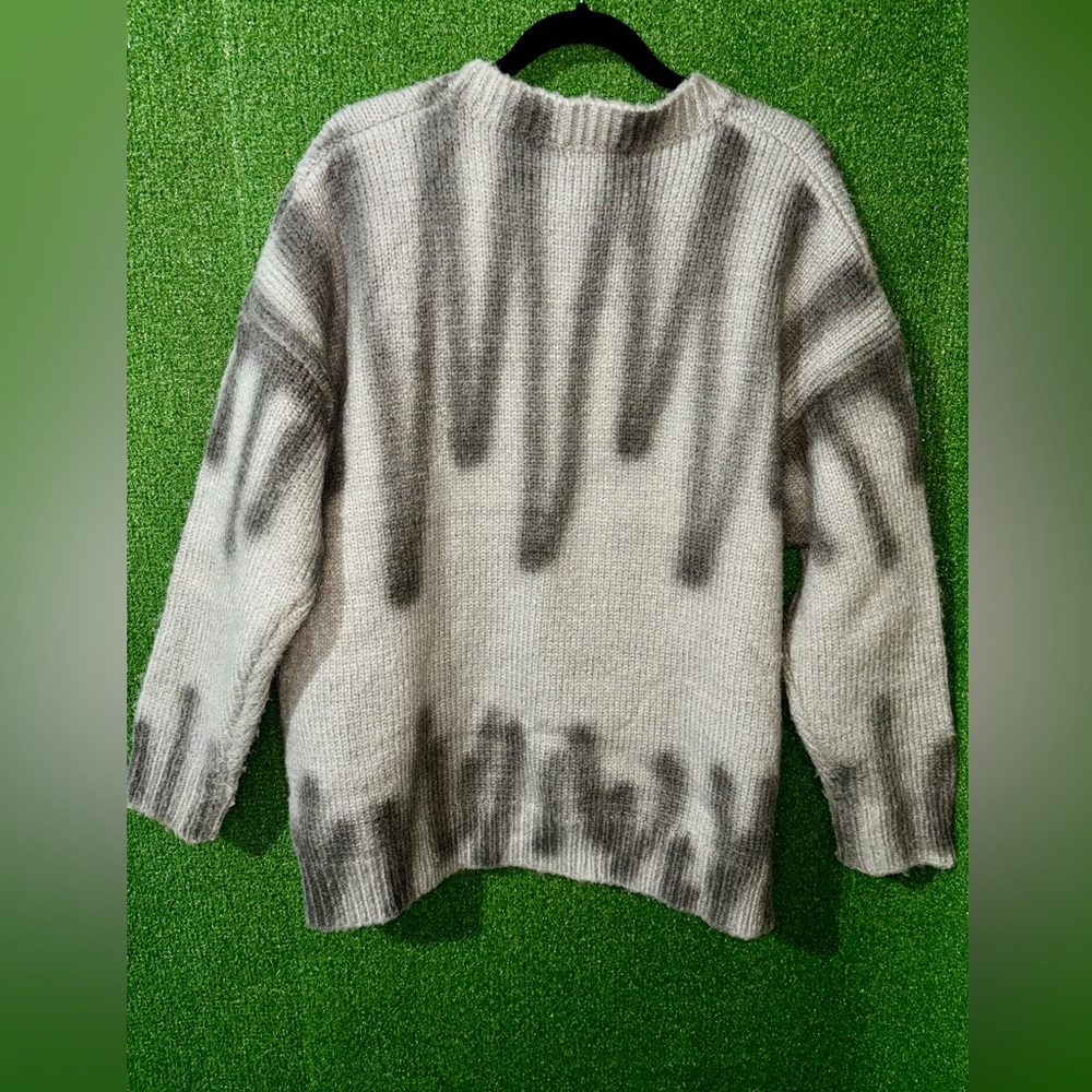 Tide Card Log Spray paint sweater Japanese Brand